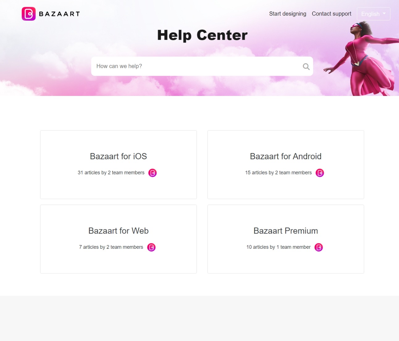 Bazaart help center